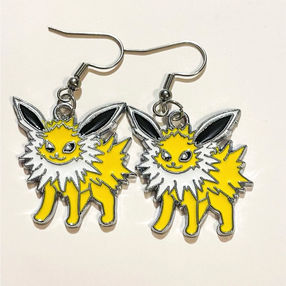 Jolteon Pokémon Dangle Earrings